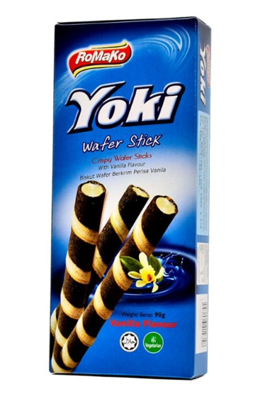 ROMAKO Yoki Wafer Stick 90g - Vanilla