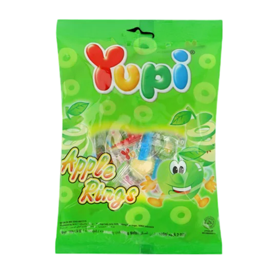 YUPI APPLE RINGS 110G